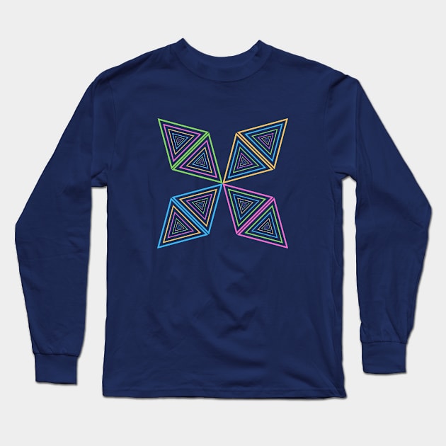 Colorful texture Long Sleeve T-Shirt by WaltzConer